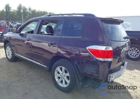 2012 Toyota Highlander Se V6 z USA, uszkodzony, nr VIN 5TDBK3EH1CS173823